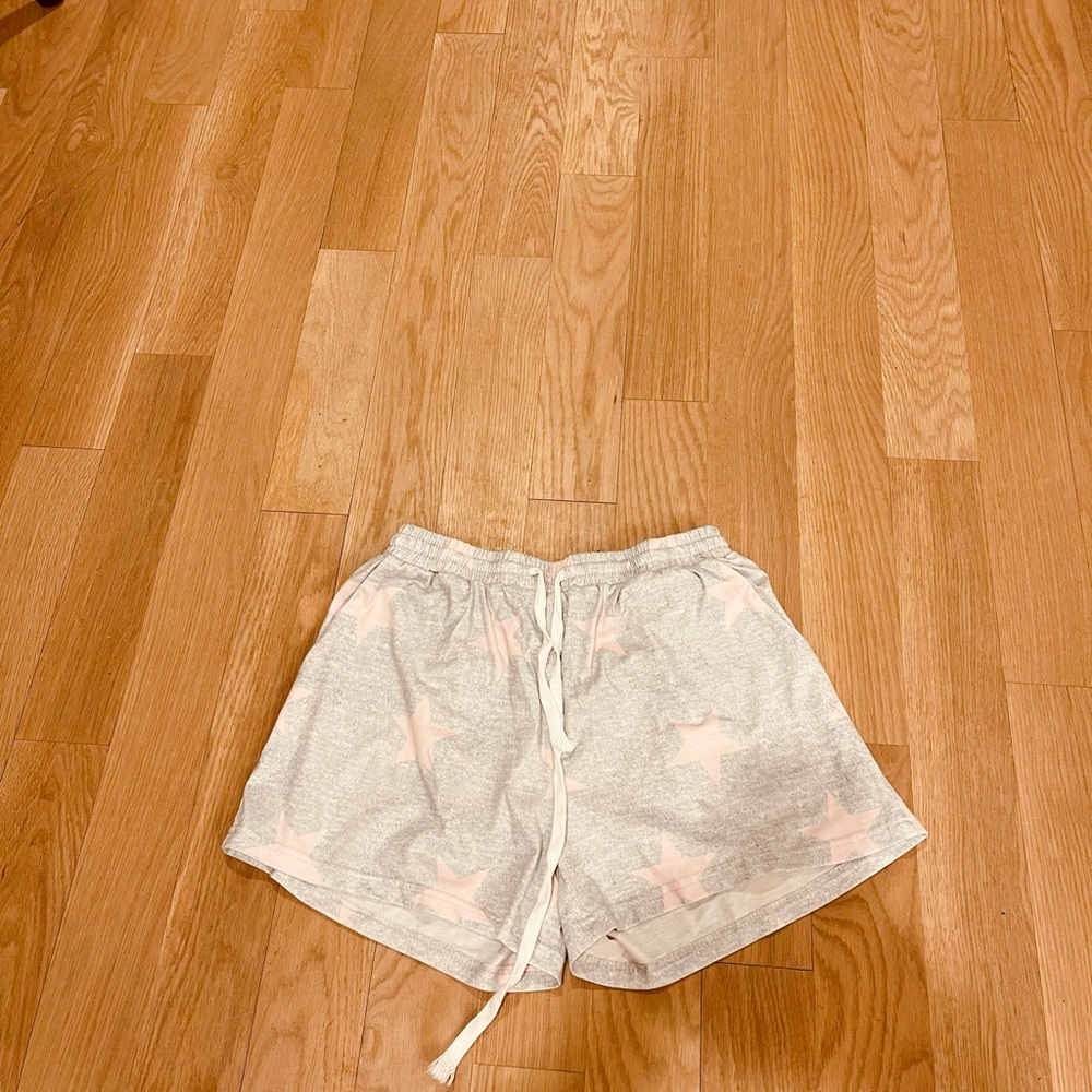Target Gray and Pink Star Women's Pajama Shorts
